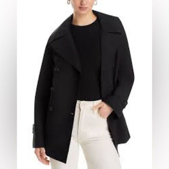 BLOOMINGDALE 12 Black Waist Length Jacket Coat - Picture 8 of 15